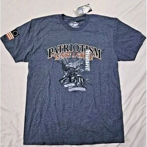 7.62 Design Military Apparel Mens Short Sleeve Patriot Graphic Tee T-Shirt LG